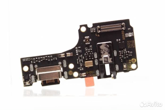 Шлейф для Xiaomi Redmi Note 10 4G (плата) + Разъем зарядки + Микрофон (Original new)