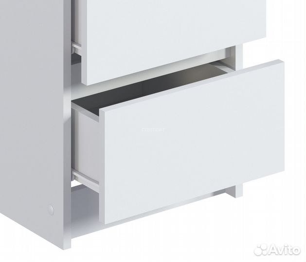 Тумба прикроватная белая классическая