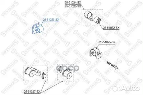 Подушка двс задняя Hyundai Accent 1.3-1.6 99