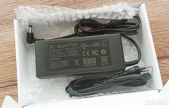 Блок питания 48V 1.25A - 2A для NetGear, D-Link