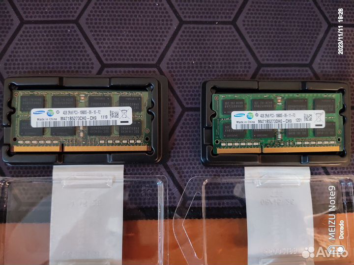 Оперативная память для ноутбука 4Gb PC3-10600S
