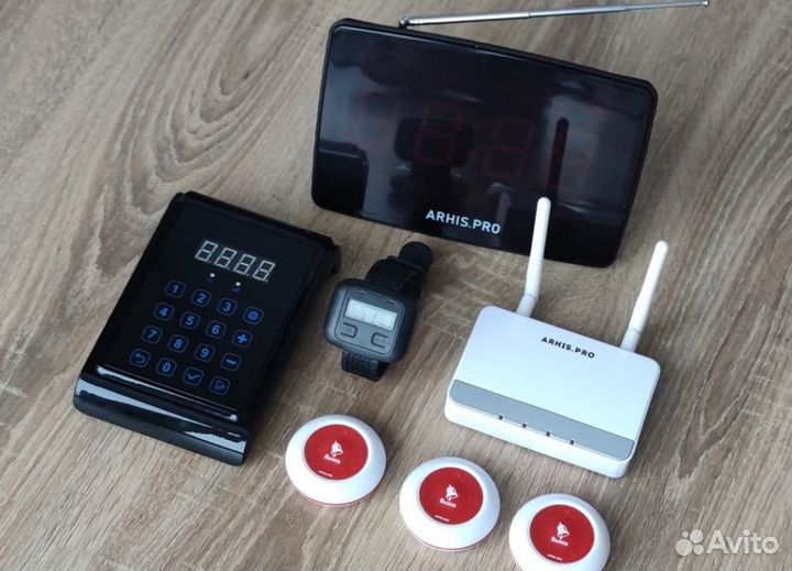 Влагозащищенная кнопка вызова персонала пейджер