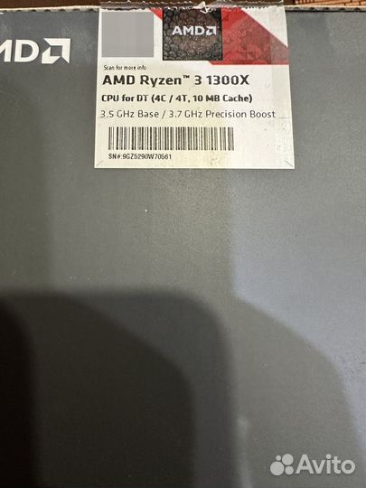 Процессор Ryzen 3 1300x