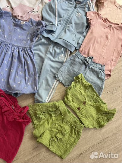 Пакет фирменных вещей на девочку 86-92