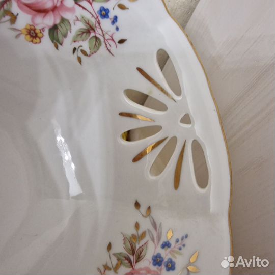 Конфетница ссср.Рига.Прорезной фарфор