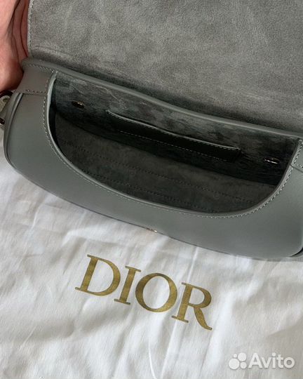 Сумка Christian Dior Bobby Medium серая оригинал