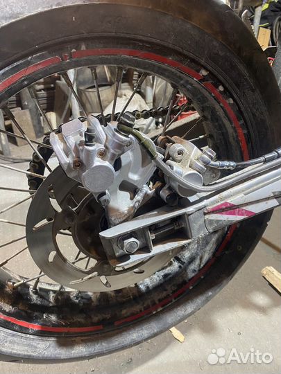 Дублер заднего тормоза эндуро