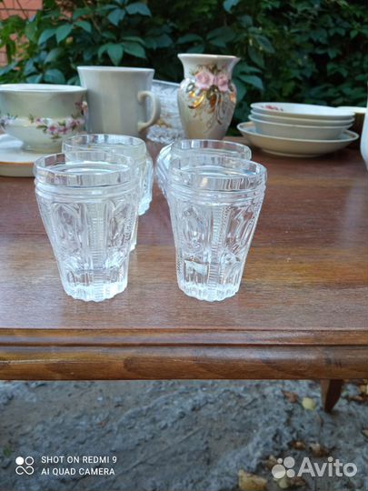 Старые вещи Б/У. Рюмки 8 шт. Тяжёлые