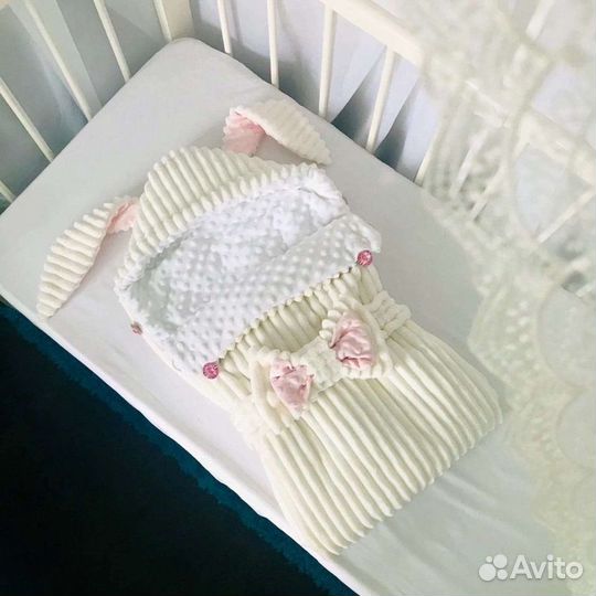 Детский конверт на выписку для девочки