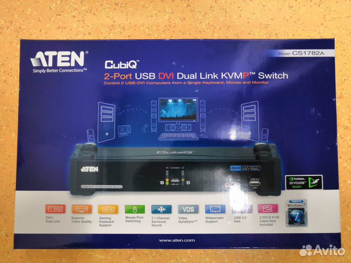 KVM aten CS1782A Настольный Переключатель