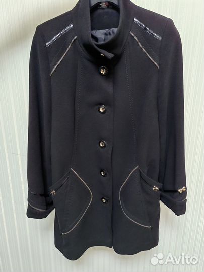 Черное пальто женское 54-56 размер