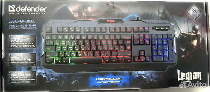 Клавиатура игровая с подсветкой Defender Legion
