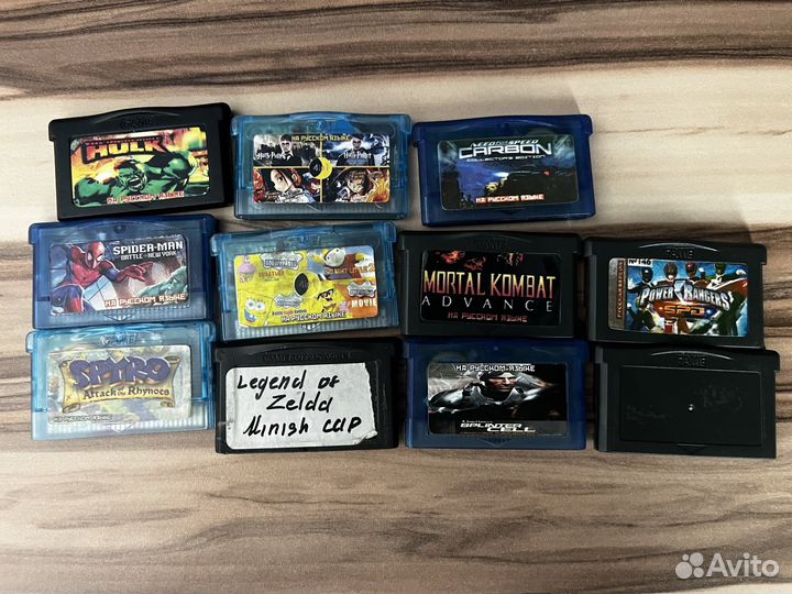 Картриджи game boy advance sp - Игры