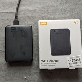 Внешний жёсткий диск 4tb wd elements