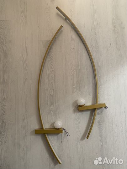 Настенный светильник бра бронза золото