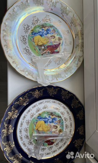Фарфоровые тарелки на подставке Thun Чехия