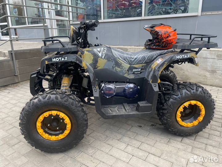 Квадроцикл Motax ATV Grizlik T200 желтый