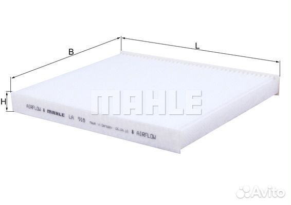 Knechtmahle LA918 Фильтр салона BMW X5E70X5F15 07