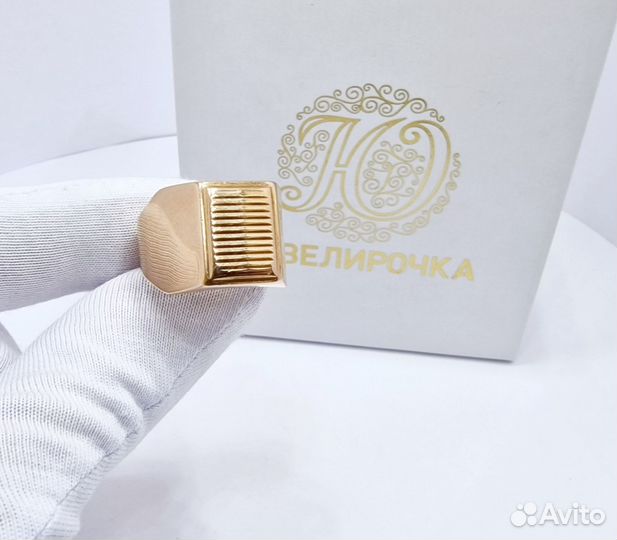 Золотая печатка 8,2гр / кольцо
