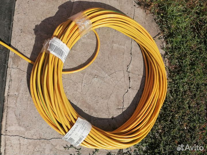 Провод медный 16 мм кв. мпвз 1x16ж/з 50 метров