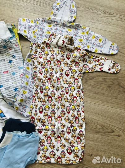 Пакет вещей для новорожденного