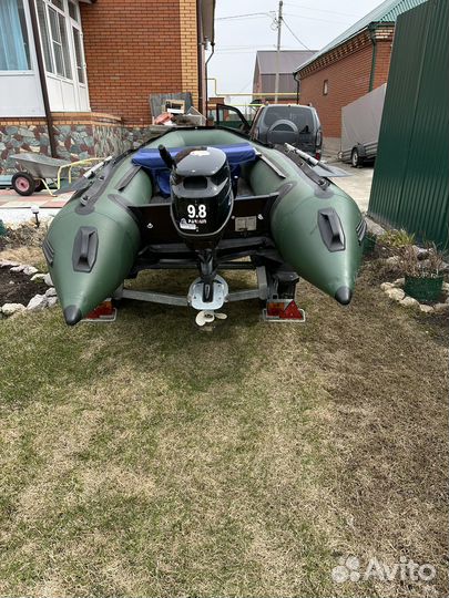 Продам лодку Solar 350 с мотором Parsun 9.8 л.с
