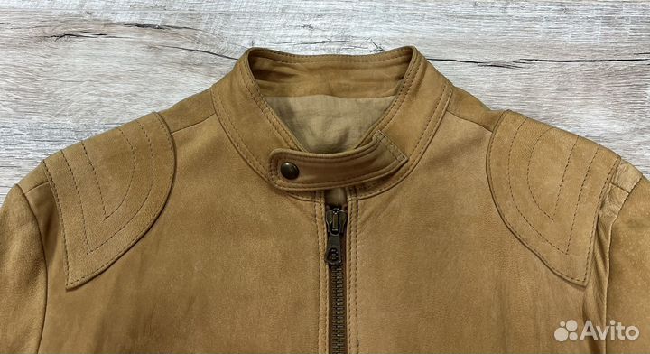 Imperial мужская кожаная итальянская куртка