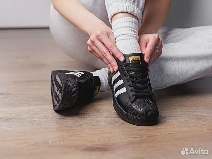 Adidas Superstar Toddler Black White