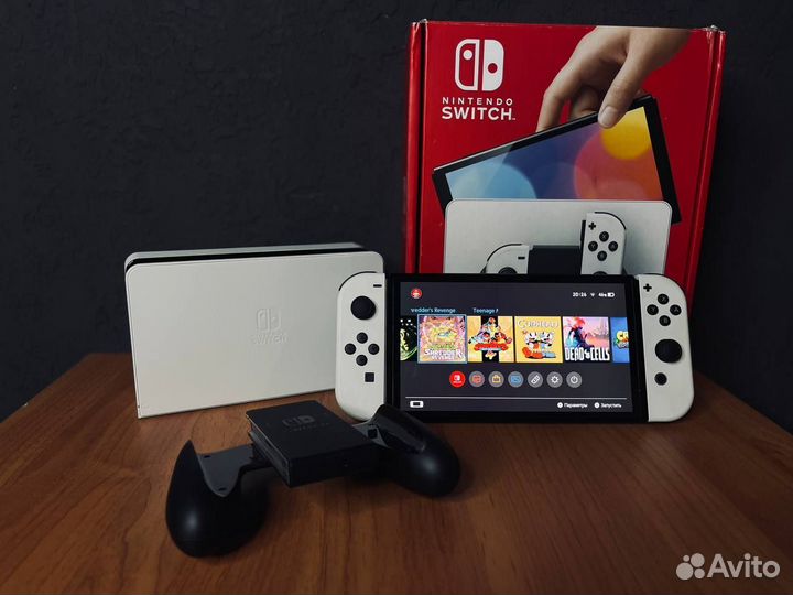 Nintendo Switch oled Прошит, SD 128GB Samsung Evo