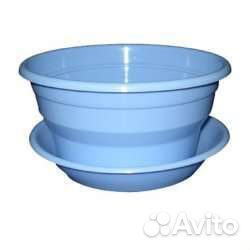 Цветочный горшок с поддоном 0,5л (кашпо)