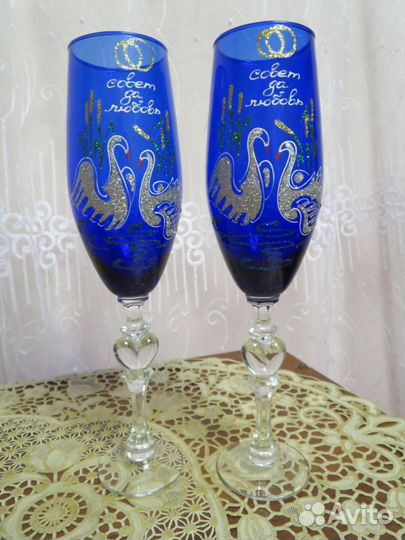 Фужеры, бокалы свадебные