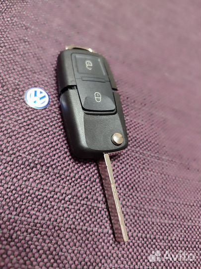 Ключ зажигания Фольксваген Volkswagen две кнопки