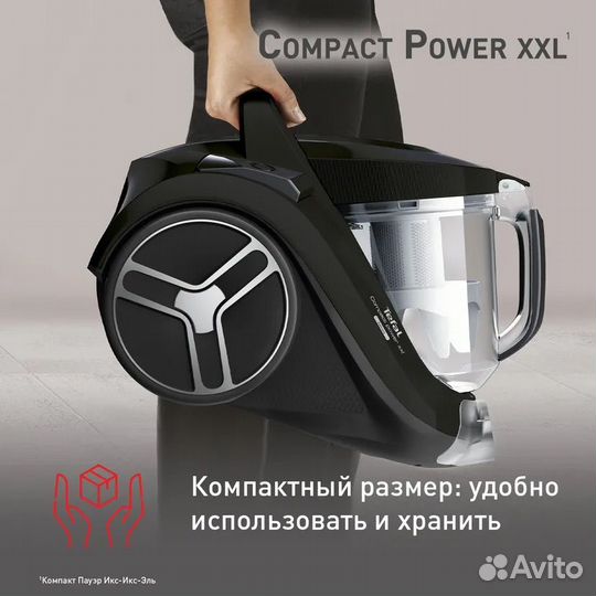 Пылесос Tefal Compact Power XXL TW4825EA черный