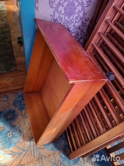 Детская кроватка, 2 ящика, в низу, 2 матраса