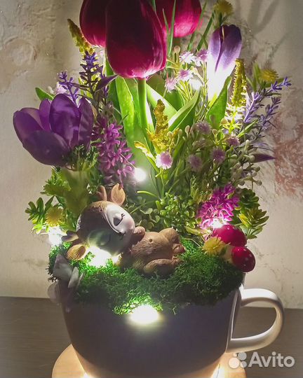 Композиция с подсветкой 