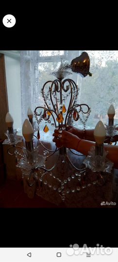 Люстра хрустальная