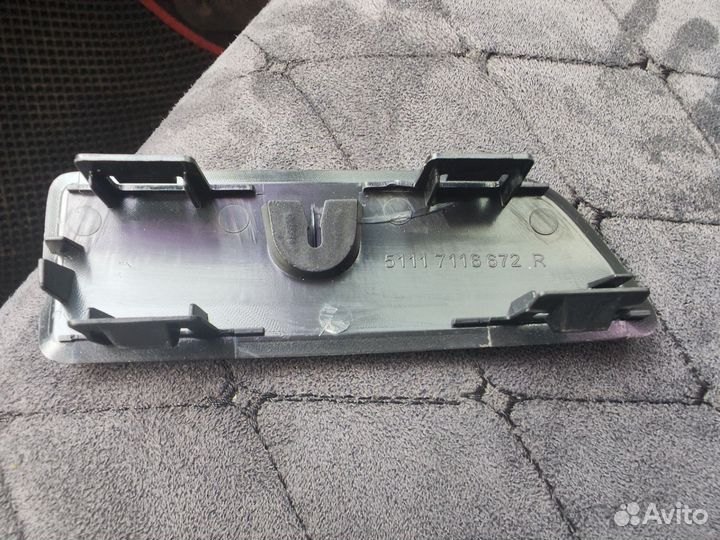 Накладка на передний бампер BMW x5 e53