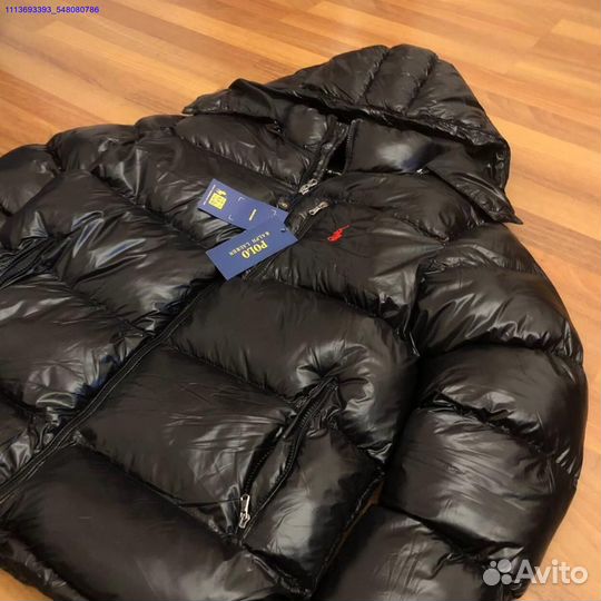 Пуховик Polo Ralph Lauren черный глянцевый
