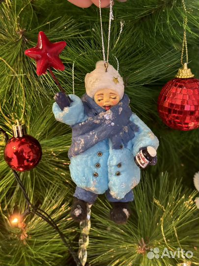 Елочные игрушки ватные