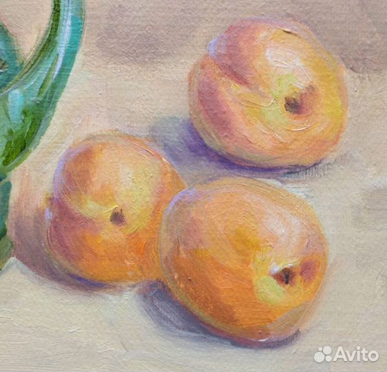 Картина маслом. Цветы и фрукты