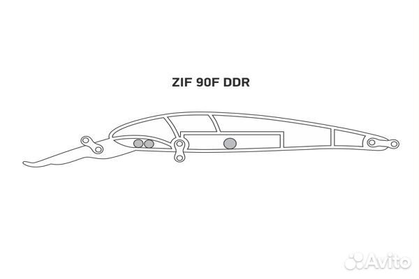 Воблер LureMax ZIF 90F DDR-144 8,5 г