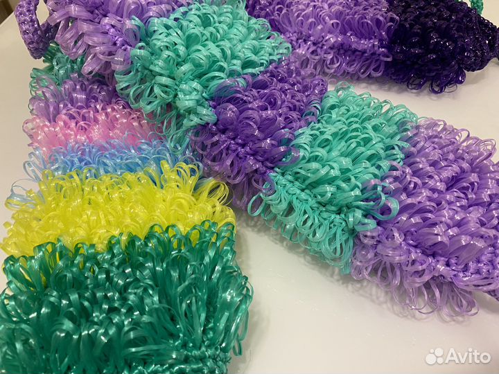 Мочалки ручной вязки