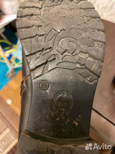 Полусапоги натуральная кожа 39