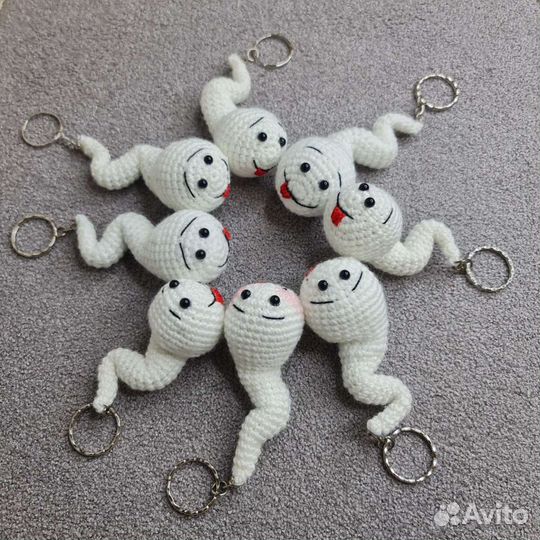 Брелок. Приколы. Сперматозоид. Игрушки для взрослы