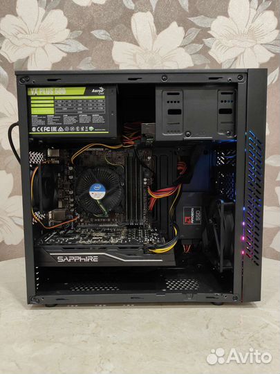 Игровой компьютер i7 4770 + RX 570 8 Гб