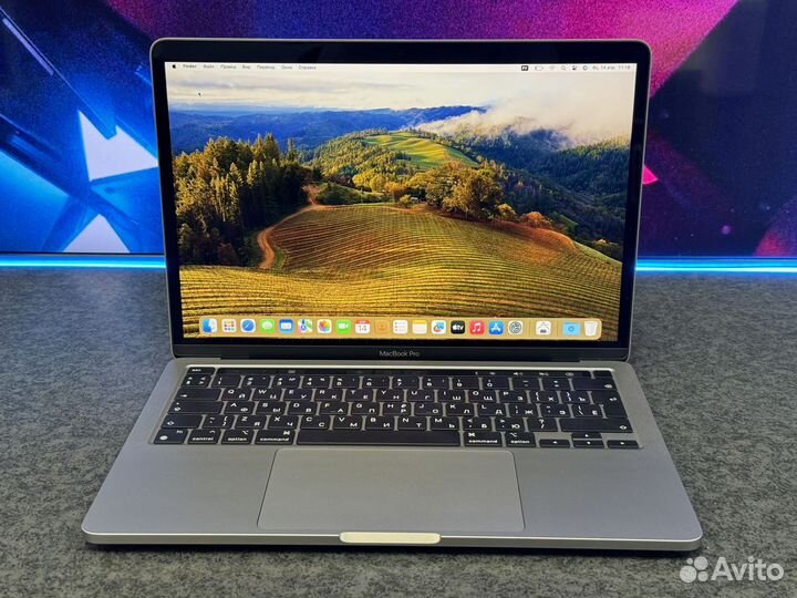 MacBook Pro 13 M1/8GB/256 24 цикла полный комплект