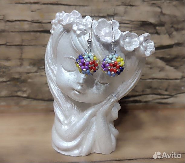 Серьги из бисера