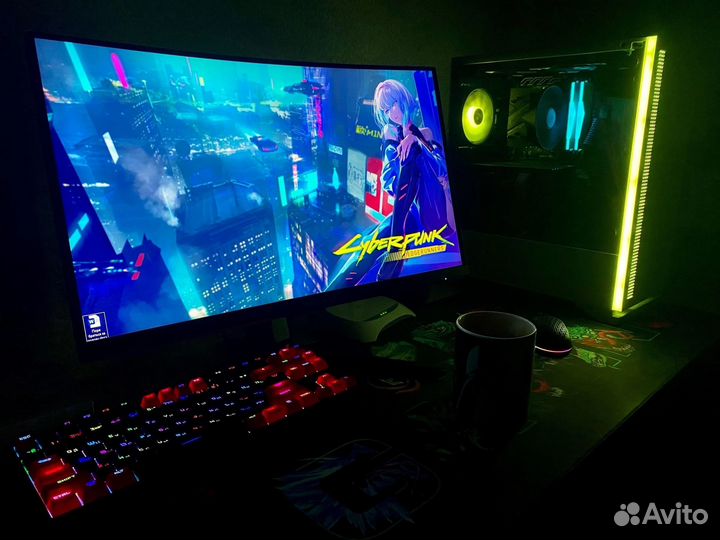 Игровой компьютер в сборе