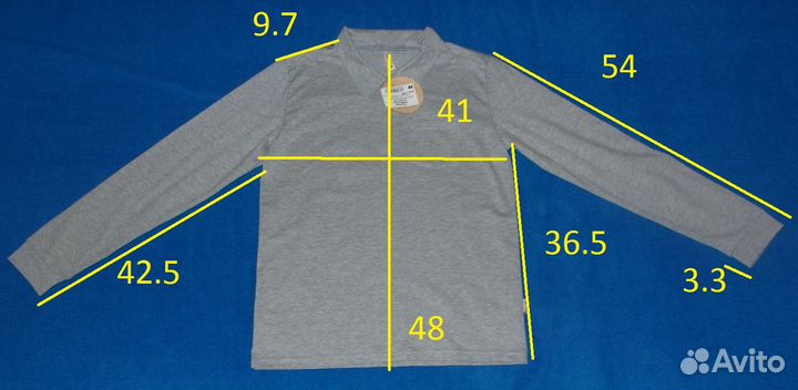 Футболка с длинным рукавом Looklie, новая, 140-146