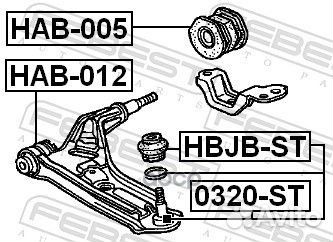 Опора шаровая переднего нижнего рычага Honda S